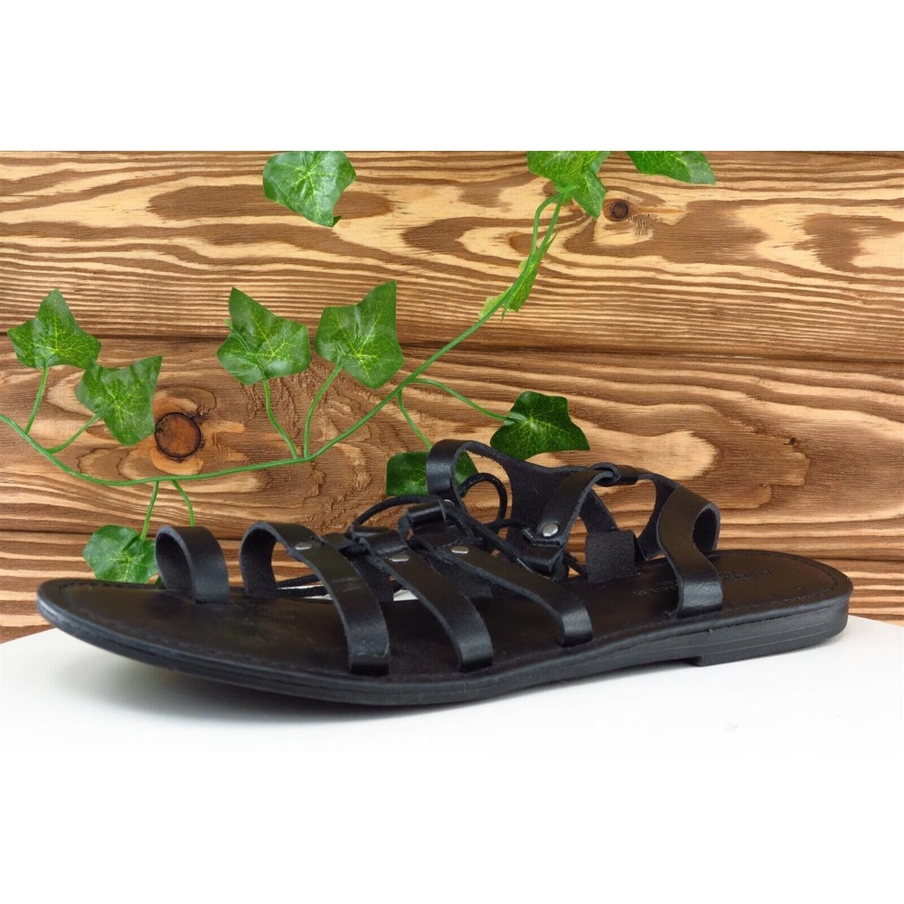 American Eagle Size 9 M Black Ankle Strap Synthetic Women‎ Sandal Shoes